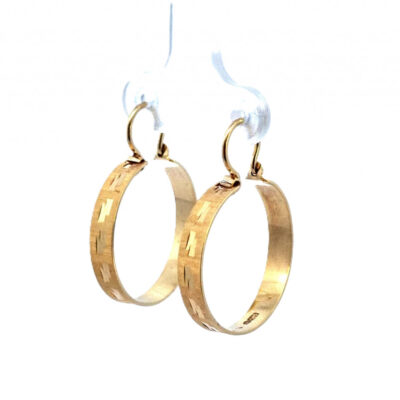 Zlaté náušnice, kruhy