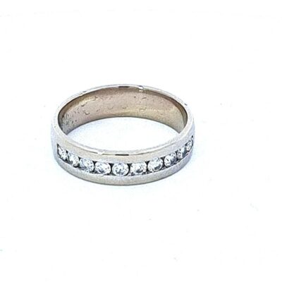 Zlatý prsten s diamanty 0,4 ct, vel. 52