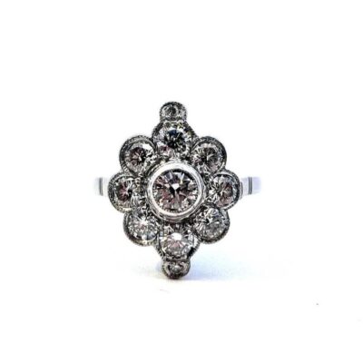 Platinový prsten s diamanty 1,45 ct