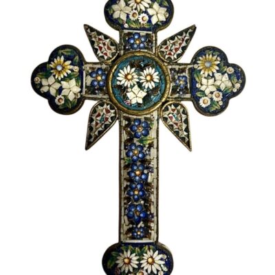Kříž s mozaikou – millefiori