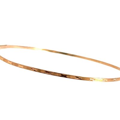 Zlatý kruhový náramek z růžového zlata, 3,12 g